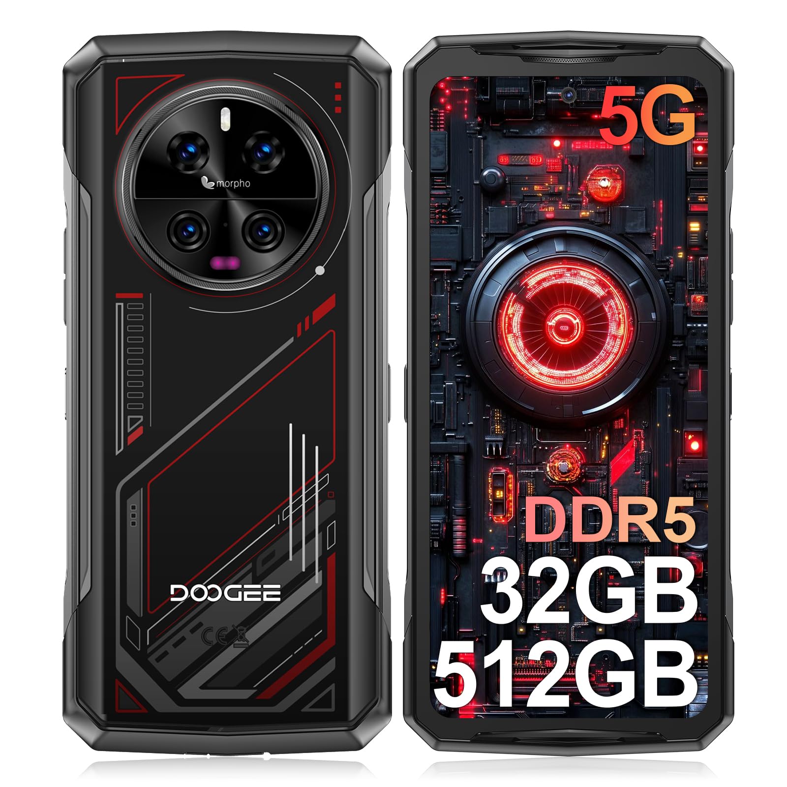 Amazon.com: DOOGEE V40 Rugged Smartphone 5G,32GB+512GB/2TB